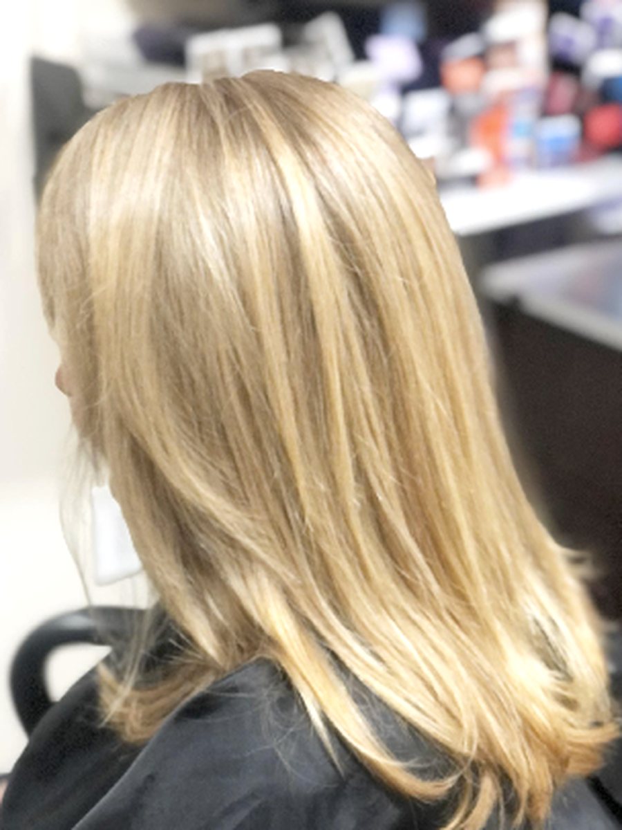 Soft blonde layers